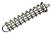 Osculati Anlegefeder Stahl verzinkt, Größe:140-270mm